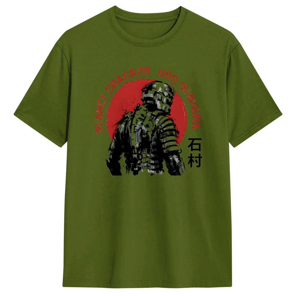 Dead Space Isaac Clarke Video Games TShirt For Unisex Women Cotton Top Tee Ullzang Round Neck Short Sleeve