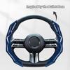 Universal Carbon Fiber Pattern Clip-on Steering Wheel Cover Comfortable Grip, Durable, Effortless Installation,  All-Season Use