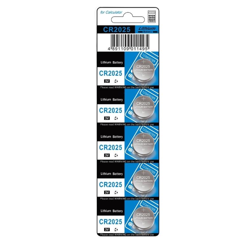 10/5Pcs CR2025 Button Cell Batteries High Performances 3V Power for Electronics Toys and Remote Controls Watches