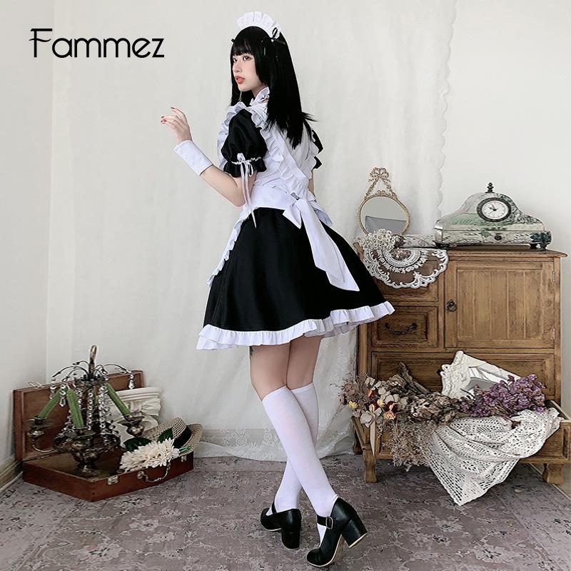 Yosuga No Sora Kasugano Sora Anime Maid Cosplay Costume - Black and White