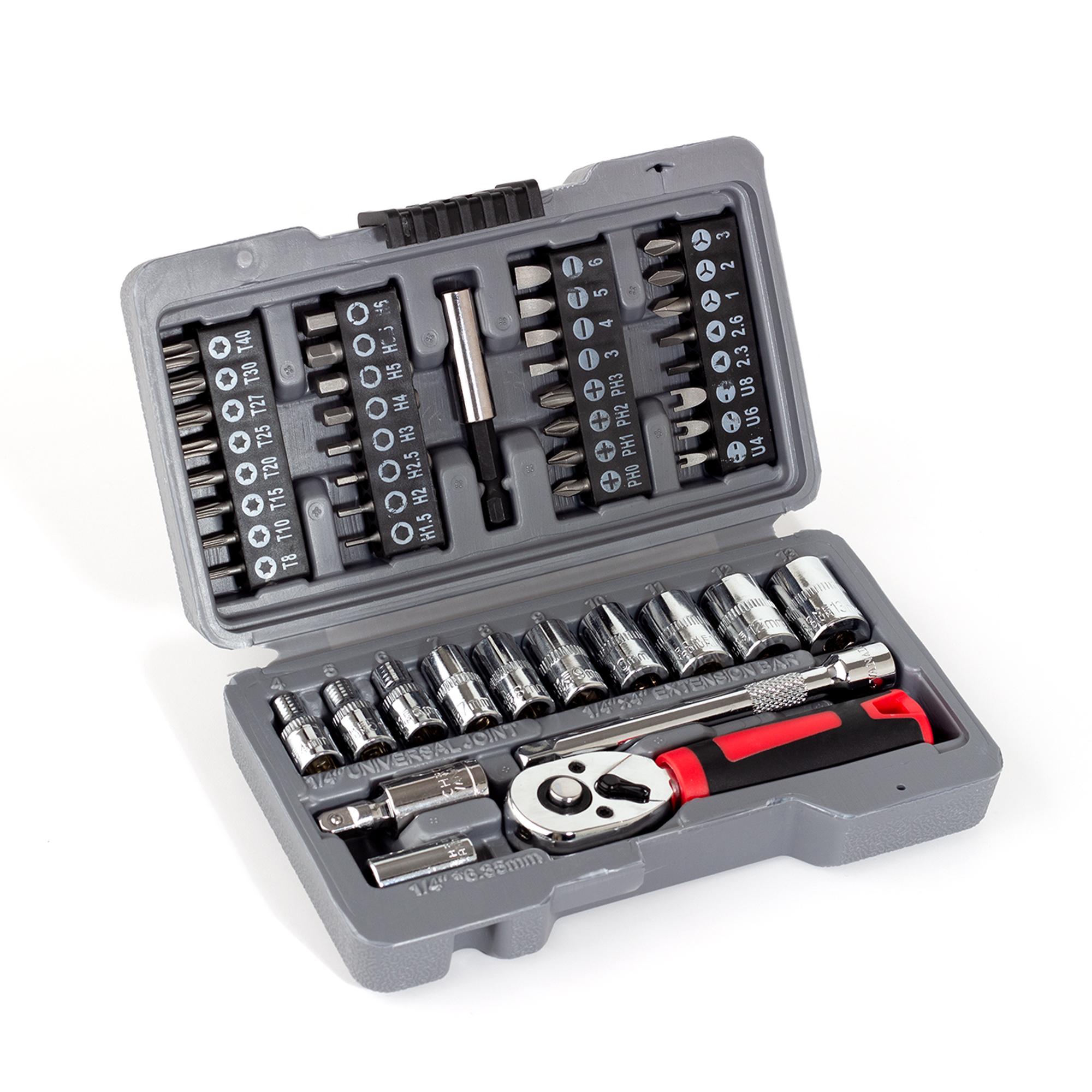 Ratchet Torque Wrench Screwdriver Set Magnetic Bits Sockets Head Household Multifunctional Hand Tools Kits for Home Repair, DIY Screwdriver Set 1pc