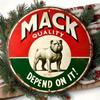 Vintage Mack Truck Bulldog Metal Wall Art Sign 8x8 Rustic Decor Gift