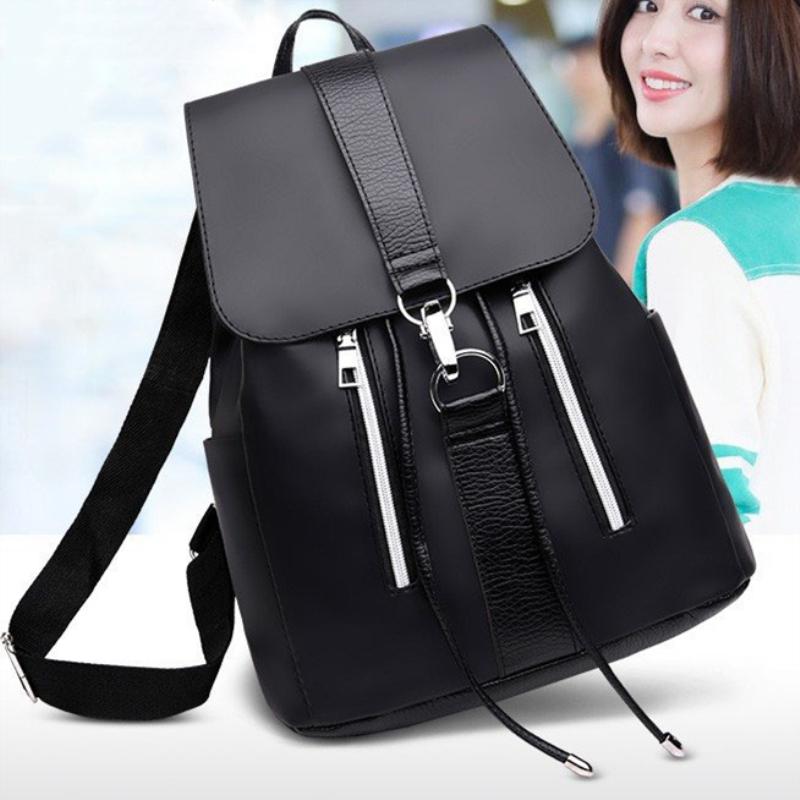 Cooljacket Keepreal Damen-Rucksack im Preppy-Stil, wasserdicht, mit Metallring-Reißverschluss