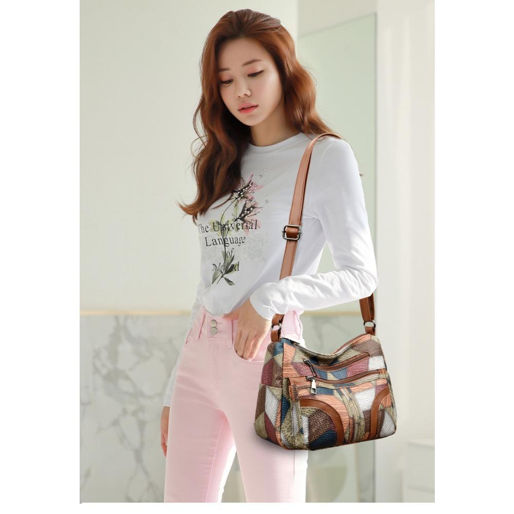 Damen Umhängetaschen Damen Literarisch Einzelne Schulter Textur Tasche Damen Handtasche Schultertasche