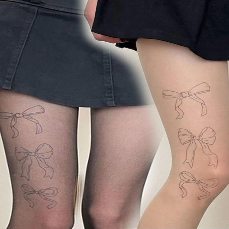 Henribo Feminine Stimmung Individualität Band Tattoo Strümpfe