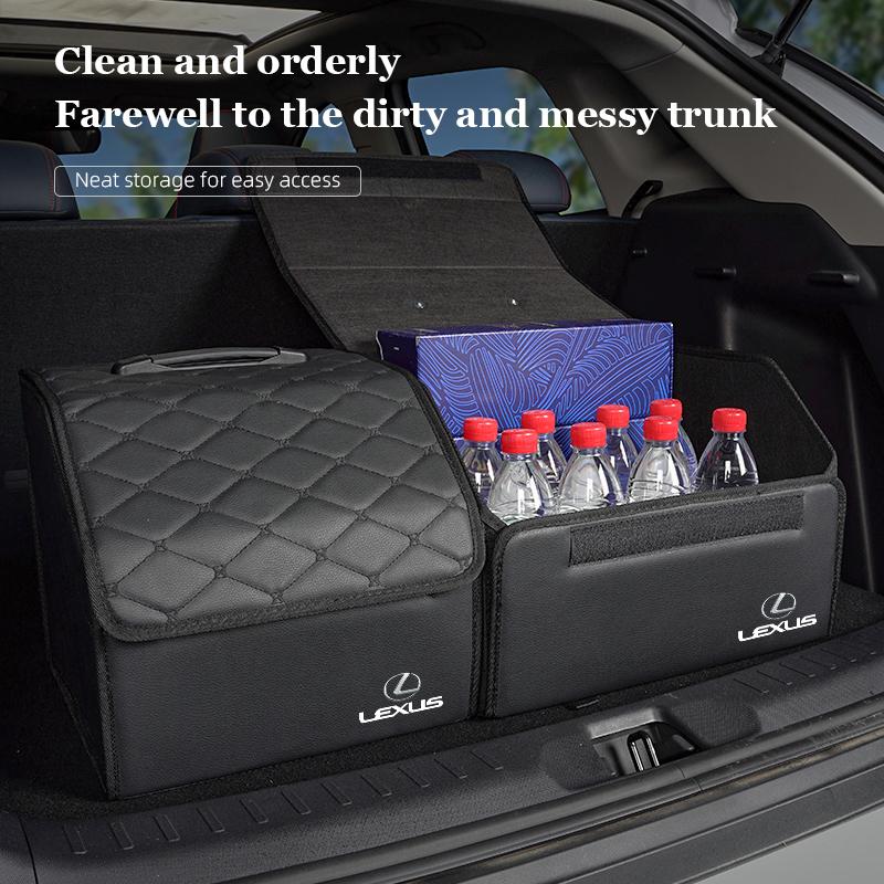 Car Trunk Organizer Box Foldable Storage Tidying Bag Accessories For Lexus F SPORT GX460 Ct200h IS250 ES 220D IS200 Fsport GS GX