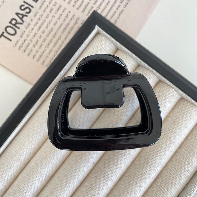 2024 New Style Small Square Claw Clip for Thin Hair - Shark Hairpin for Half Updo Hairstyles.