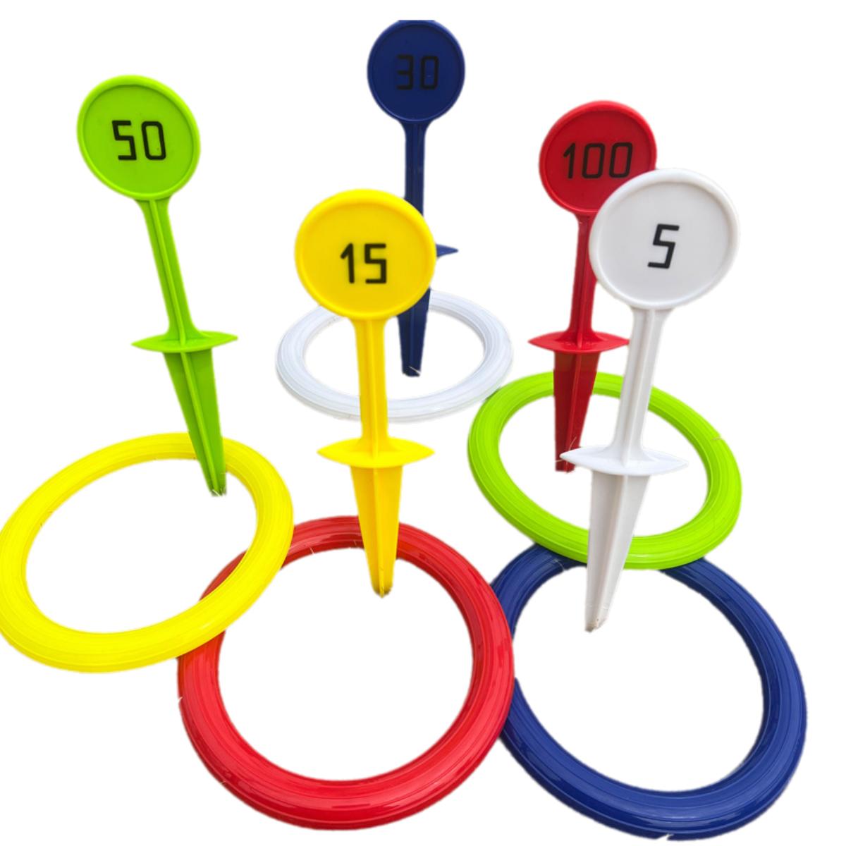 

Kids Plastic Ring Toss Game Set for Outdoor Lawn And Beach Yard Games Perfect Carnival Party Favors And Gifts