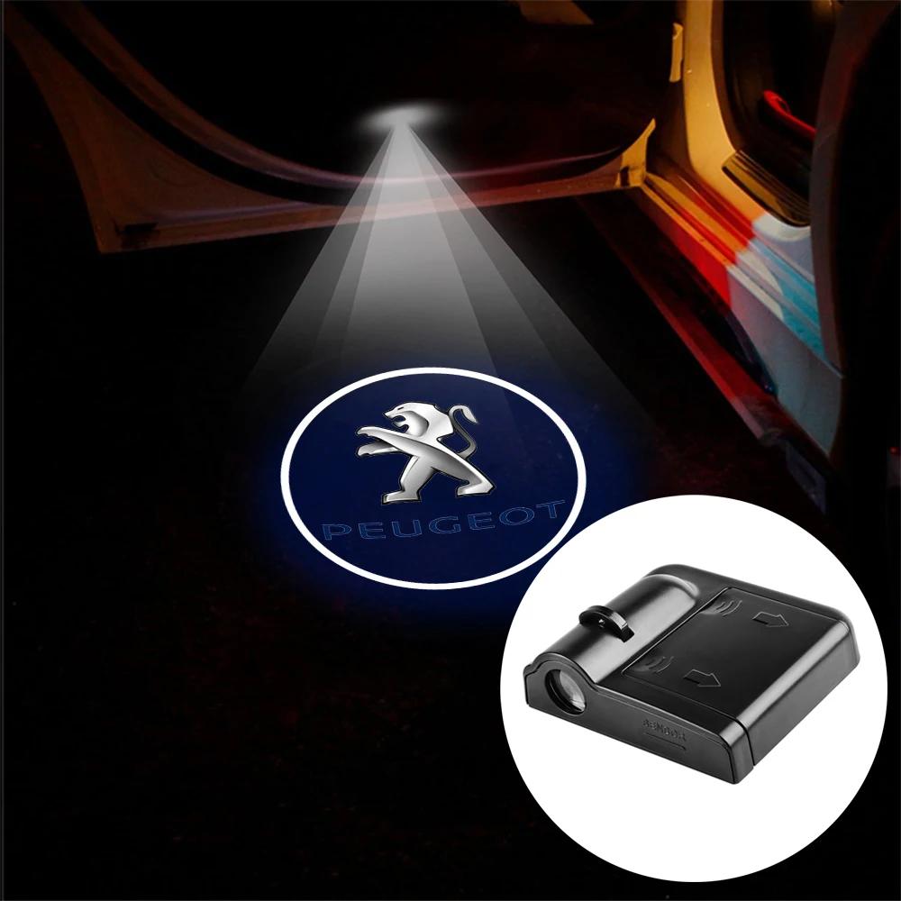 

Car Sticker 2025 Hot 1/2PCS Auto Styling Car Door Welcome Lights Wireless HD Courtesy Lamp For PEUGEOT 206 2008 3008 5008 207 20 for peogeot