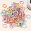 40/60pcs Kids Colorful Small Rubber Bands Girls Hair Ties Headbands Non Damaging Tie Ponytail High Elastic Durable Hair Rope Set