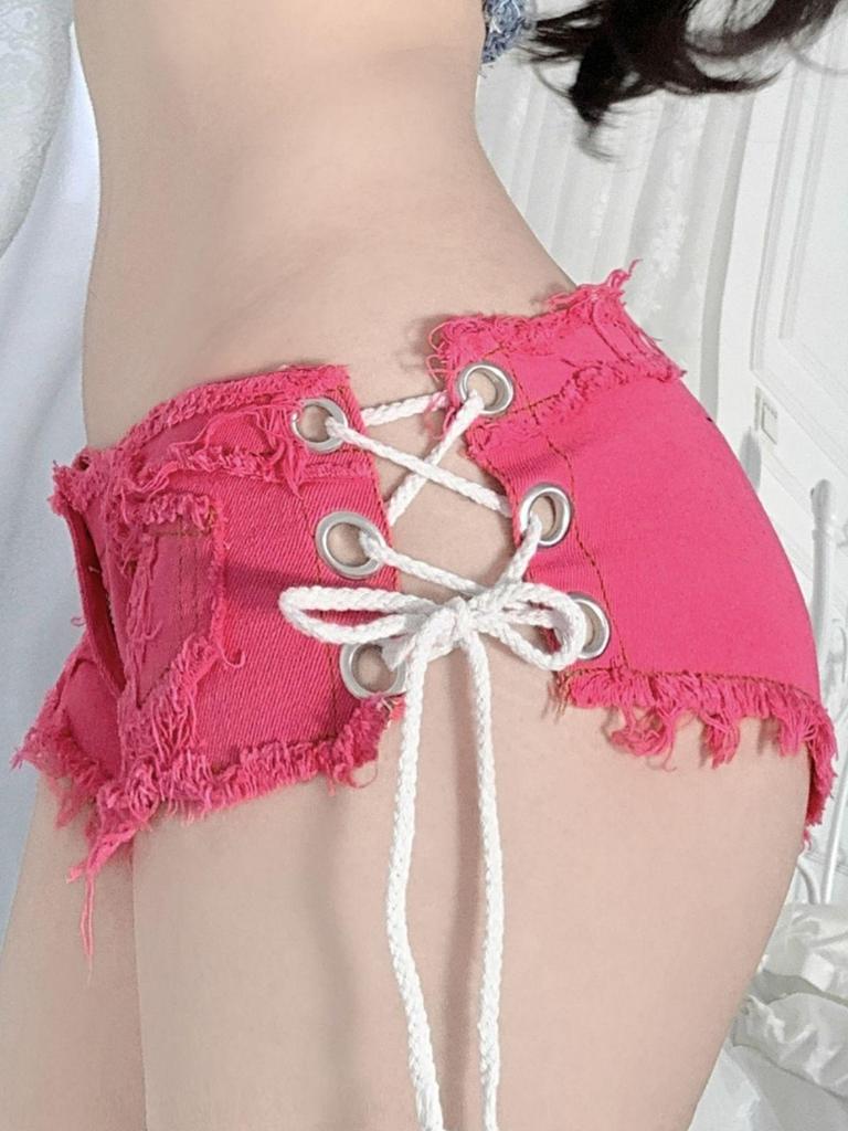 Women's Summer Low Waist Stretch Denim Shorts - Sexy and Stylish