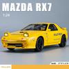 1:24 Mazda RX7 RX-7 supersportsbil lyd og lys pull-back samling ornamenter simulering støpt modellbil støping barneleke gutt gave