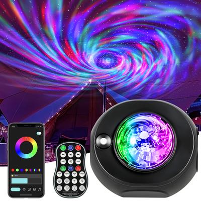 Yıldızlı Gökyüzü Projektör LED Bulutsusu Lamba Oyun Odası Yatak Odası Dekor Gece Lambası Uzaktan Müzik Çalar ile