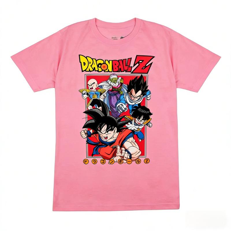 

2026 new Dragon Ball Z Z Fighters Group Graphic TShirt Anime Streetwear 100 Cotton Oversized Tee for Unisex Daily Wear L