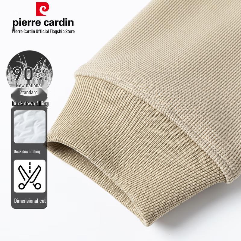 Pierre Cardin Men's 90% Down Blend Winter Knit Pullover Sweater