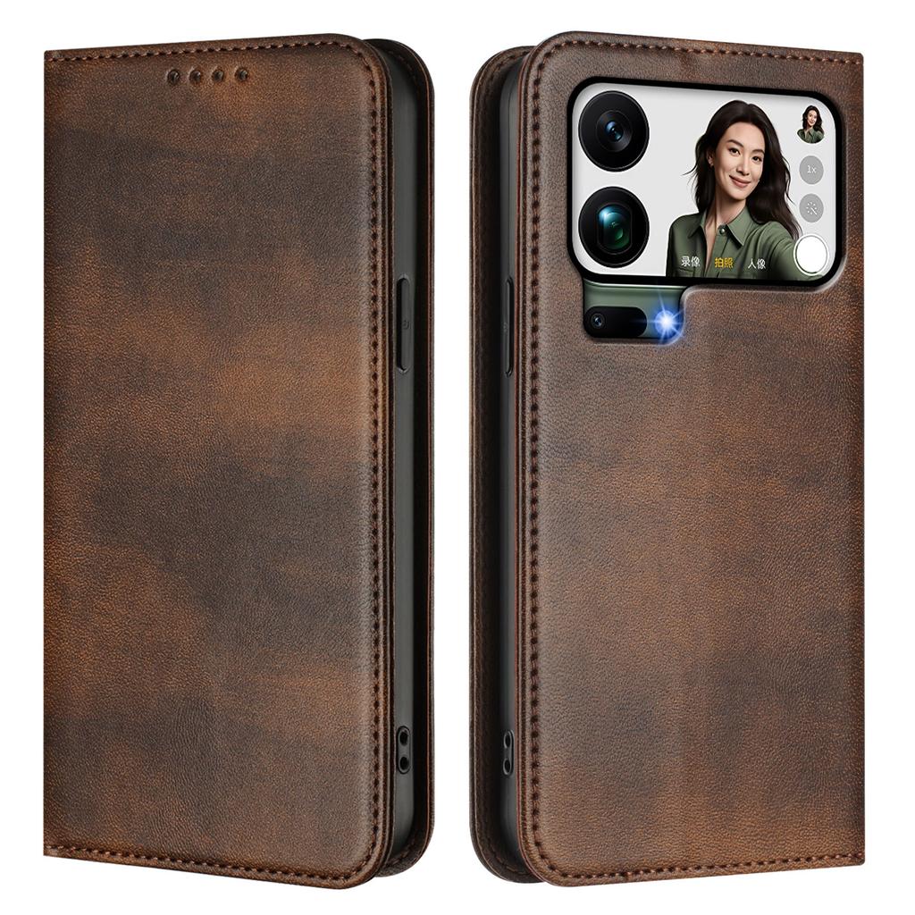 For Xiaomi 17 Pro Max Wallet Cases Retro Texture RFID Blocking Leather Phone Cover