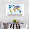 English Map Series Background Cloth World Map Political Distribution Map With Flag Photo Cloth