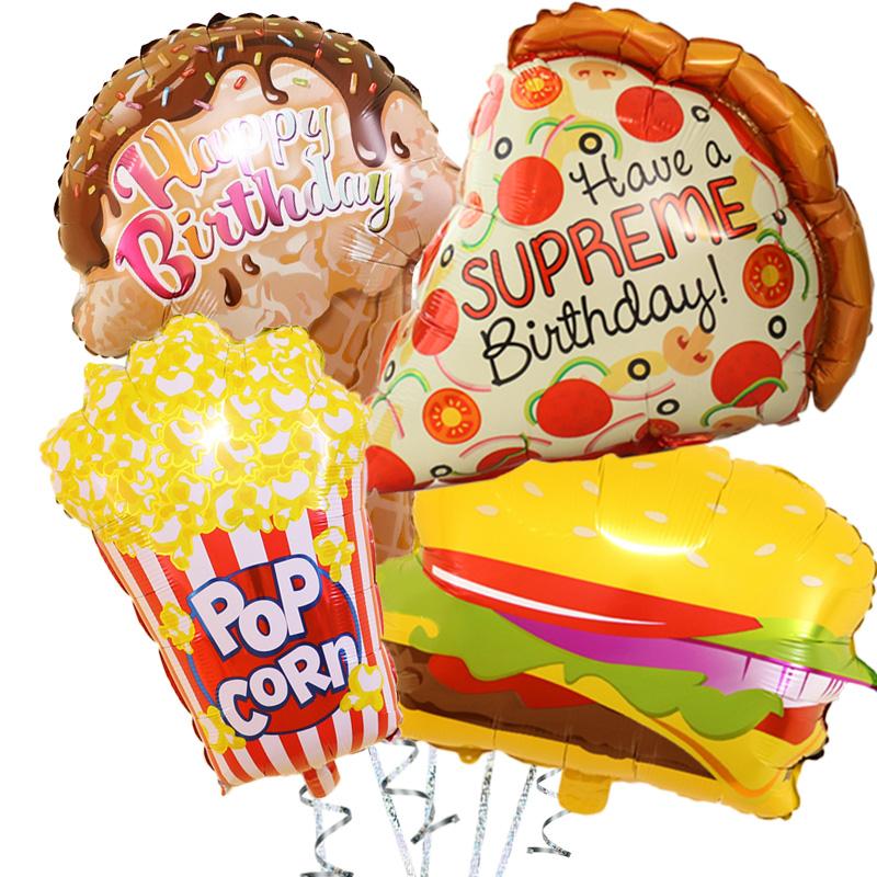 Sweet Donut Ice Cream Cake Foil Balloons Love Helium Balloon Baby Shower Birthday Party Decoration Kids Toy Digital Figure Globo