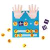 Puzzle Felt Early Education Toys Palm/Pencil Digital Learning Board Addition Subtraction Training Children Enlightenment TMZ