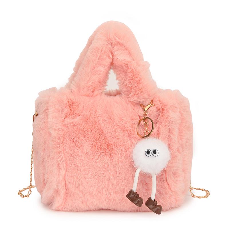 2025 Versatile Plush Single Shoulder Tote: Cute, Soft, Adorable Autumn/Winter Women's Crossbody Handbag.