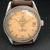 SCHWEIZISK VINTAGE TITONI AIRMASTER TITOFLEX MANUELL UPPLINDNING HERRUR BEIGE a705143-1