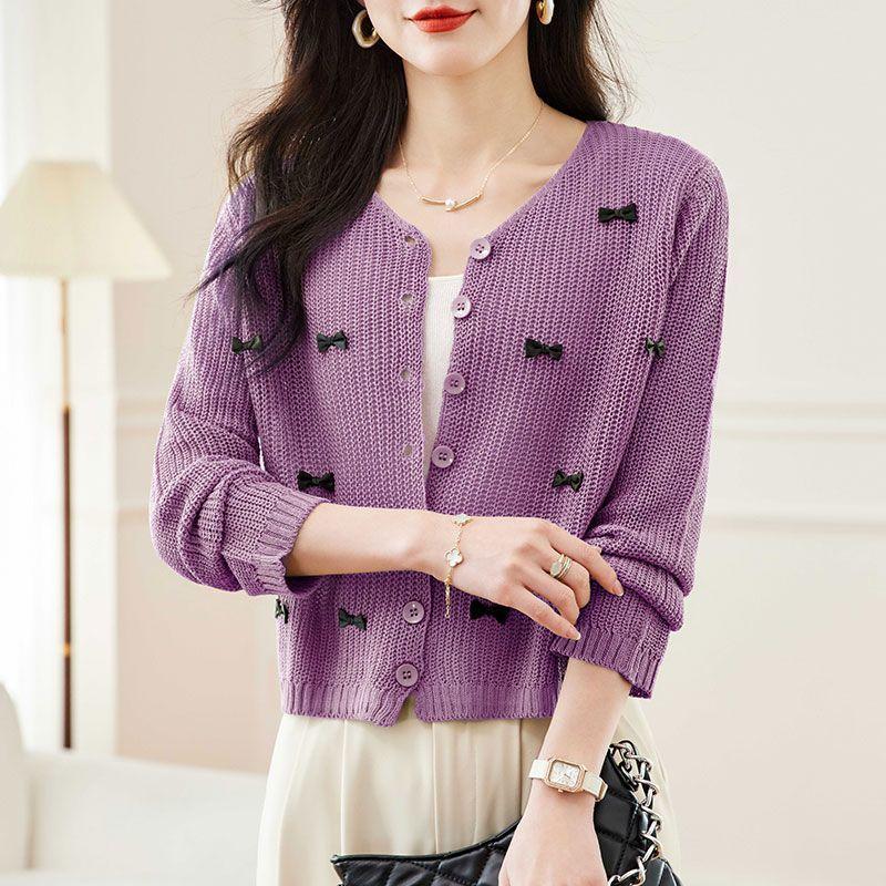 Autumn Women's Knitted Cardigan Loose Top Shawl Sweater Jacket