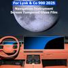 For Lynk & Co 900 2025 Navigation Instrument Tempered Glass Protector Film Rear Seat Screen Interior Stickers Car Accessories
