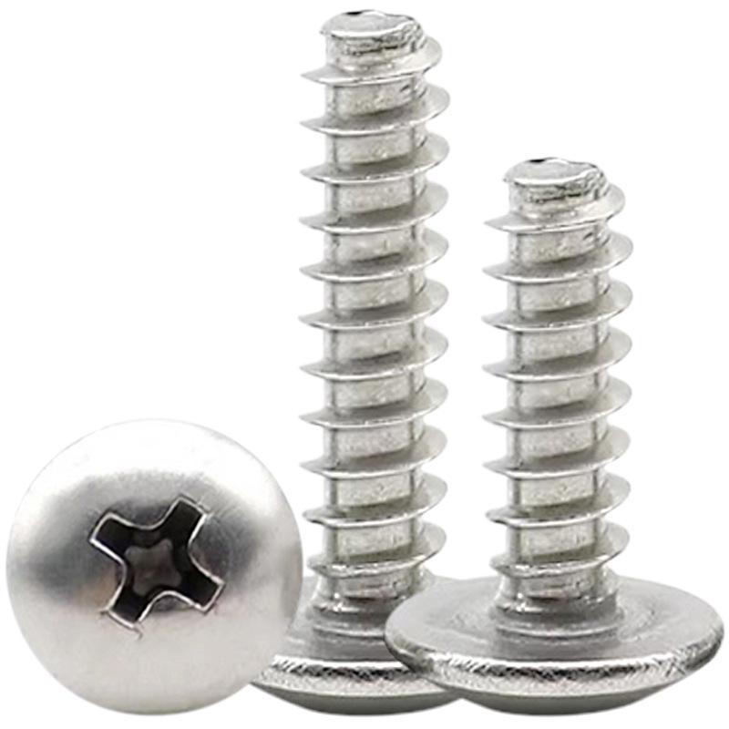 201 Stainless Steel Large Flat Head & Tail Self-Tapping Screw (Umbrella/Mushroom Head) M2-M6