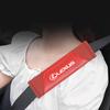 Car Seat Belt Shoulder Cover Carbon Fiber Protective Pad For Lexus F SPORT ES RX NX LS UX LM LX GX LC RZ IS CT GS RC HS SC LXB