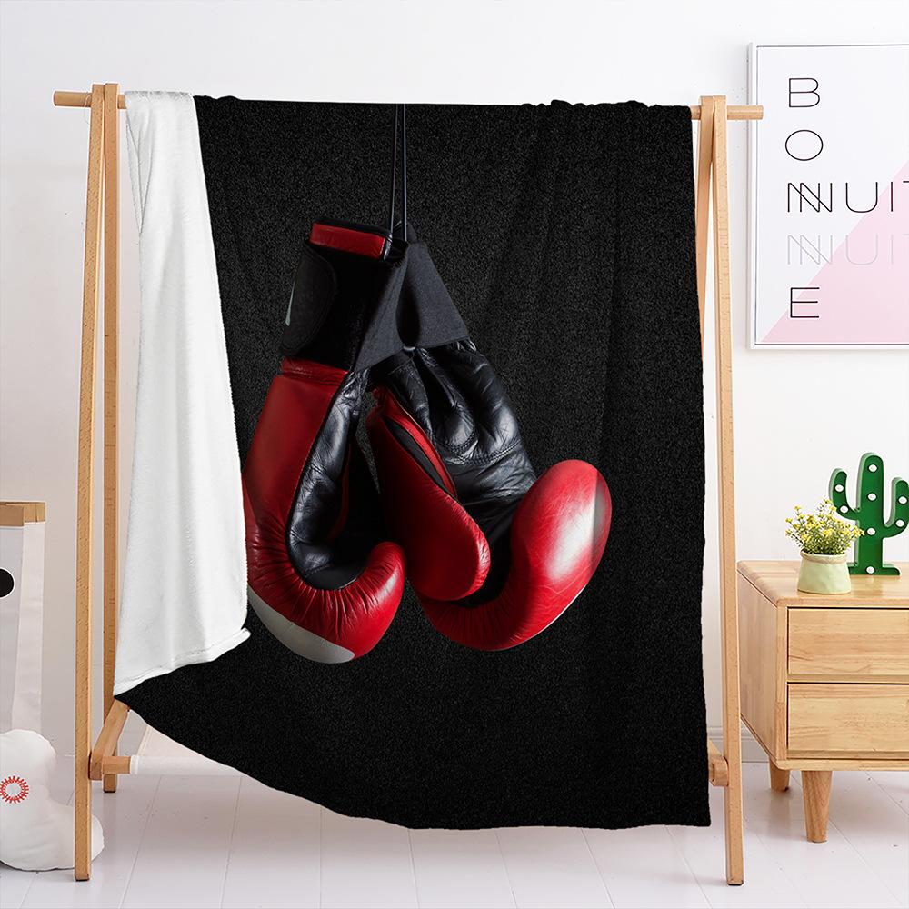 Blanket Flannel Blanket Sports Ball Boxing Football 3D Digital Printing Blanket Blanket