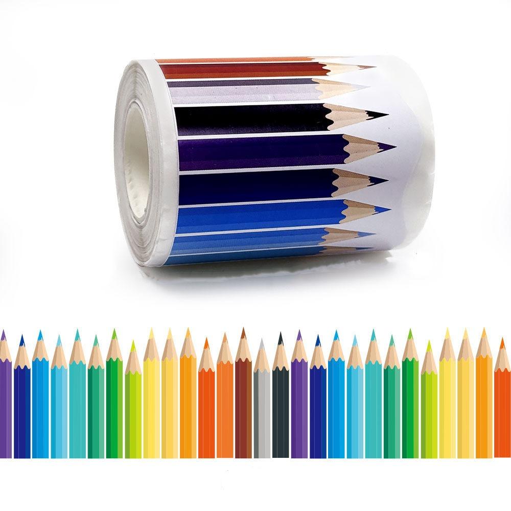 Self Adhesive Chalkboard Board Border Rainbow Border Classroom Decors Border Paper Handmade Crafts