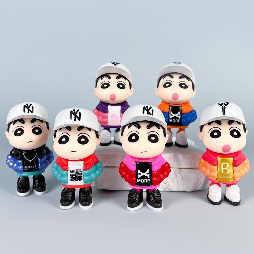 Wear Clothes Trendy Crayon Shin Chan Action Figures Model Toy Doll Decoration