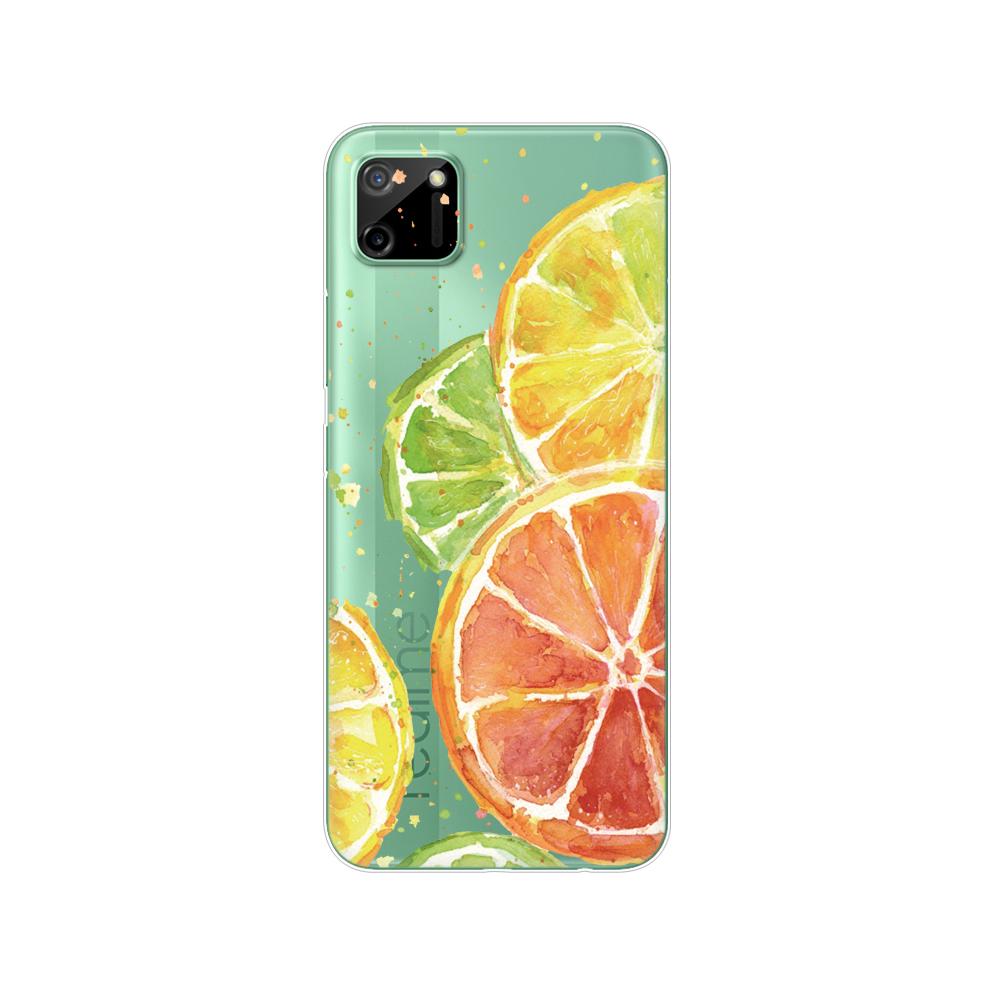 För Realme C11 2021 2020 Fodral TPU Silicon Back Cover Telefonfodral För OPPO RealmeC11 C 11 Soft Fodral RMX3231 RMX2185 stötfångare 6,5 tum