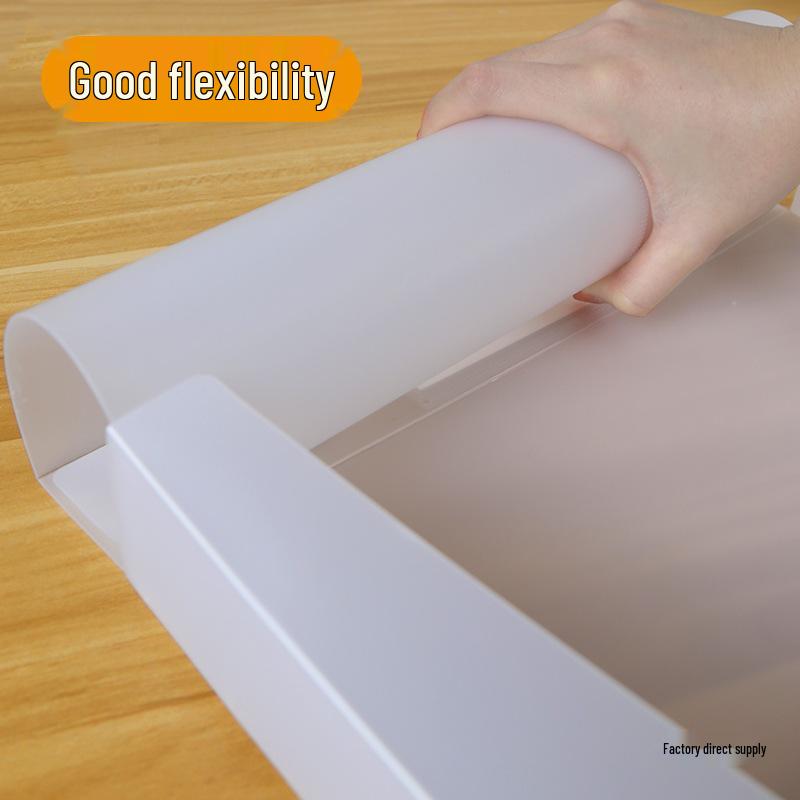 Set of 10 A4 Transparent Plastic File Storage Boxes, 55mm Thick, for Home or Office Use