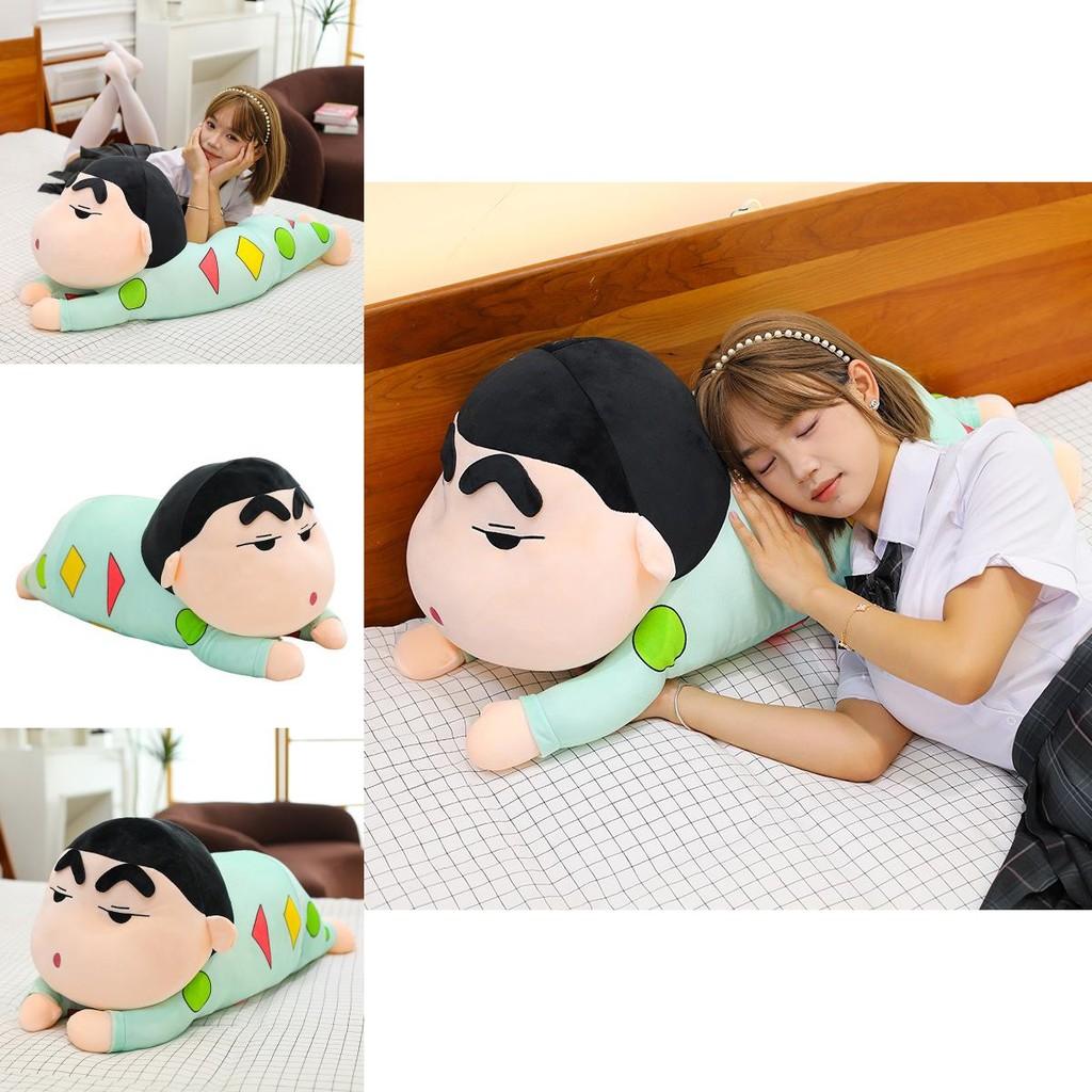 Crayon Shin Chan Sleeping Pose Plush Cartoon Soft Bed Decor Gift For Kids