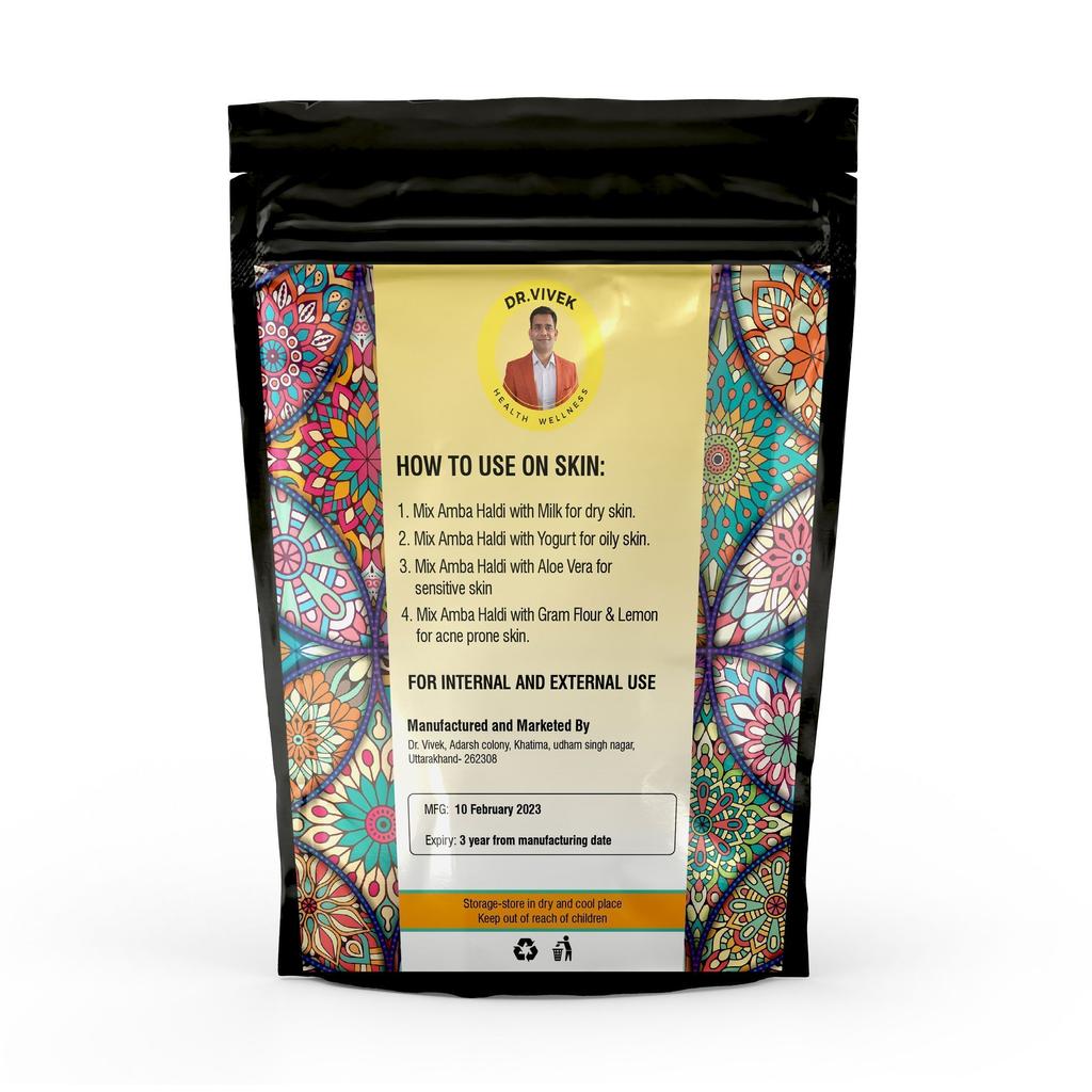 Organic Wild Turmeric (100 G), Organic Amba Haldi, We Herbal