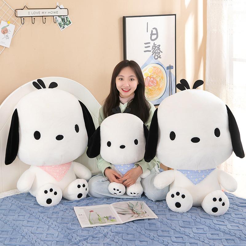 Pochacco Plush Toy With Short Pile Fabric For Girls Sleep Pillow Gift