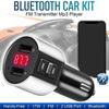 Dual USB FM Transmitter Audio Aux Modulator Fast Car Charging Bluetooth Handsfree Calling Car Kit Car Radio MP3 Player