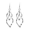 VENTFILLE 925 Stamp Silver Color Drop Long Earrings For Women Girl Temperament Simplicity Jewelry Birthday Gift Dropshipping