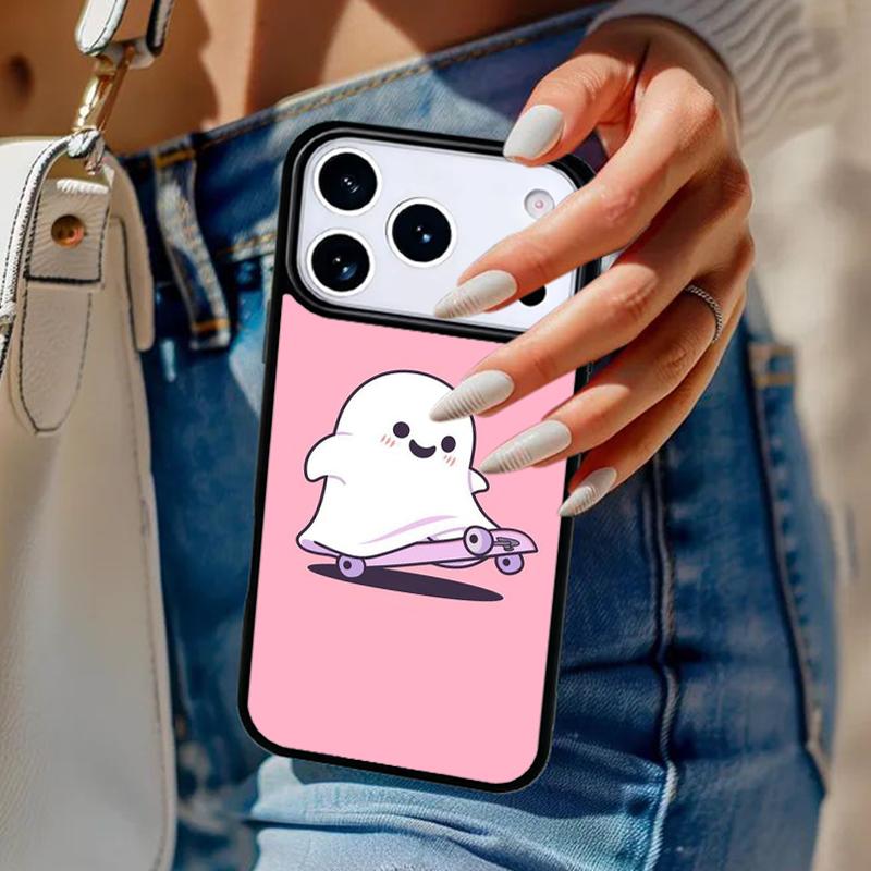 There's A Ghost Phone Case For iPhone 17 Air 14 15 13 12 Max Cover For Apple 16e 11 Pro Max Plus Coque