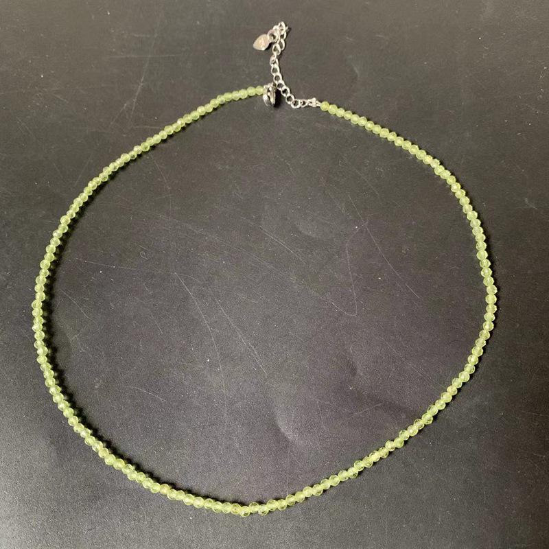 3mm Faceted Natural Stone Necklace with Citrine, Agate, Tourmaline, and Moonstone Beads