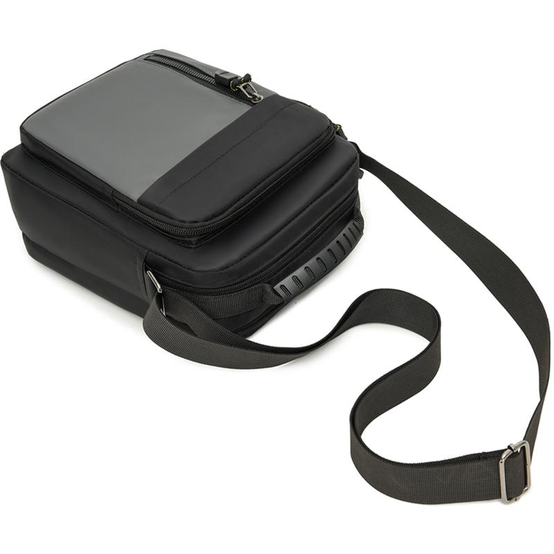 Fashionable Multifunctional Crossbody Bag Men's Shoulder Bag Multi-pocket Messenger Bag with Adjustable Shoulder Straps