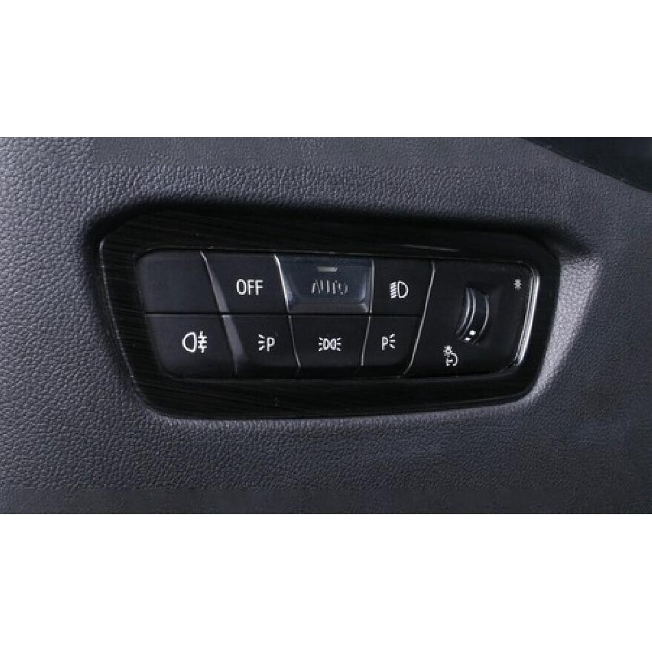 Cover Trim Headlight Switch Control For BMW 3-Series G20 -22 Black Titanium