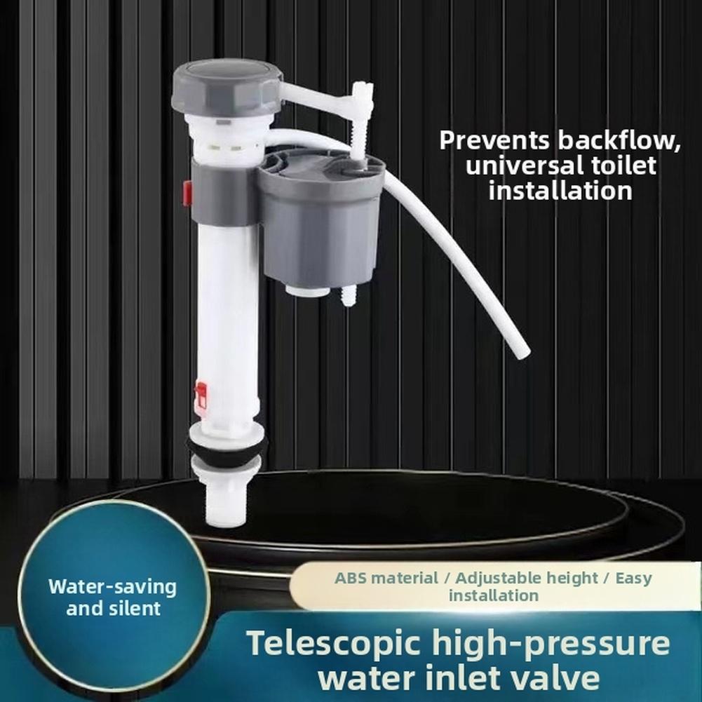Water Saving Toilet Inlet Valve Adjustable Height 23 32 5cm with Anti Siphoning Valve and Telescopic Design for Standard Tanks