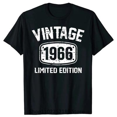 Vtipná 59 let stará Vintage 1966 Limitovaná edice 59. narozeninová trička Letní styl Grafická Bavlněná Vánoční dárky Tričko Pánské