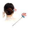 Vipmofan Pink Pearl Lotus Hairpin, Gold Thin Rod, Hanfu/Qipao Updo Hair Stick, Suitable for Shichi-Go-San, Weddings, Vintage Photoshoots, Elegant &