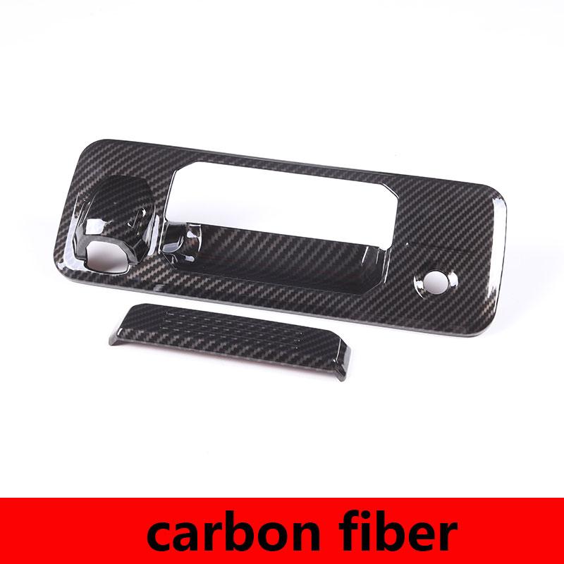 

Для Toyota Tundra 2014-21 ABS задняя дверь автомобиля ручка переключения кнопка багажника дверная ручка крышка накладка наклейка авто carbon fiber