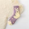 New Warm Winter Women's Cute Rabbit Panda Bear Plush Coral Fleece Socks Thick Sleeping Floor Bed Sokken Xmas Gift Dropship