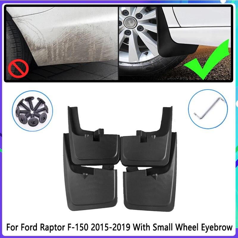 4 PCS Car Mud Flaps for Ford Raptor F150 F-150 F 150 2015~ 2016 2017 Mudguard Splash Guards Fender Mudflaps Auto Accessories