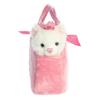 Authentic Aurora World Princess Cat Plush Toy with Cute Pink Bag.